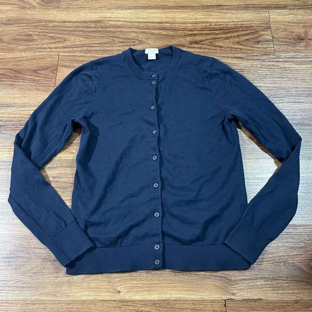 J. Crew Womens The Caryn Cardigan Long Sleeve Button Up Size Small Blue